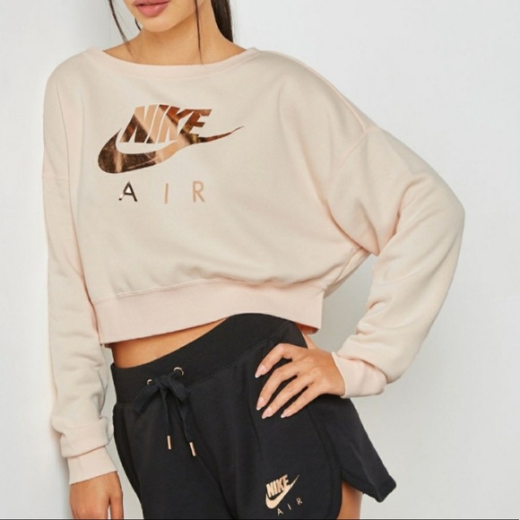 nike air rose gold hoodie